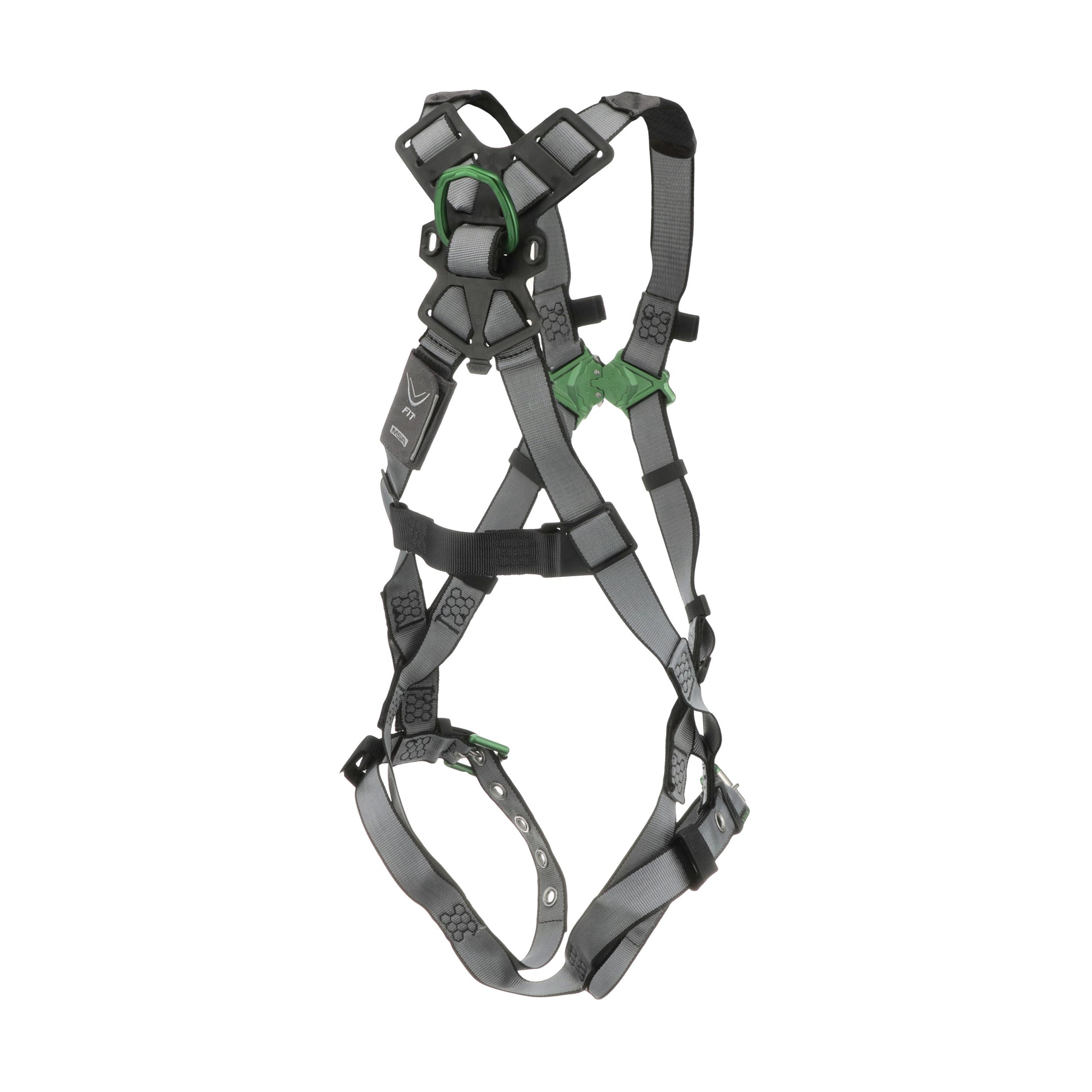 MSA V-FIT Harness w/Back D-Ring - Tongue Buckle Leg Straps - Standard - 10195092