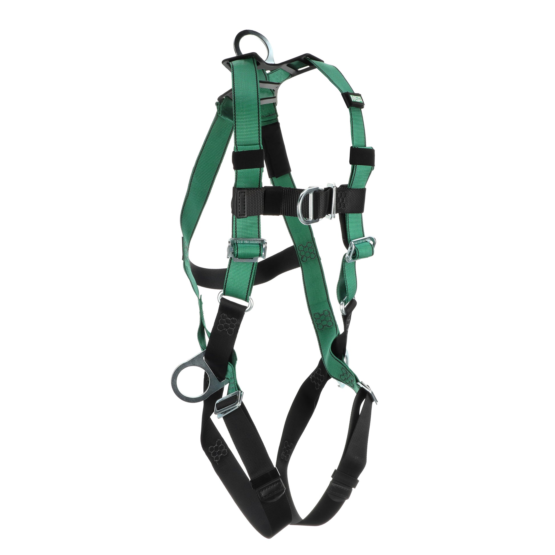 MSA V-FORM Harness w/Back, Front & Side D-Rings - Qwik-Fit Leg Straps - Super Extra Large - 10197438
