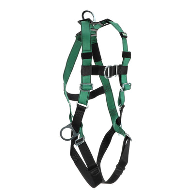 MSA V-FORM Harness w/Back, Front & Side D-Rings - Qwik-Fit Leg Straps - Standard - 10197436