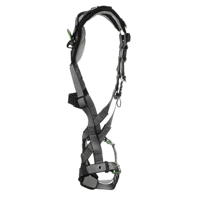 MSA V-FIT Harness w/Back & Front D-Rings - Tongue Buckle Leg Straps - Shoulder Padding - Super Extra Large - 10194895