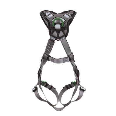 MSA V-FIT Harness w/Back D-Ring - Quick-Connect Leg Straps - Shoulder Padding - Extra Large - 10194671