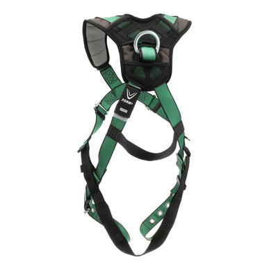 MSA V-FORM+ Harness w/Back & Front D-Rings - Tongue Buckle Leg Straps - Extra Small - 10206092