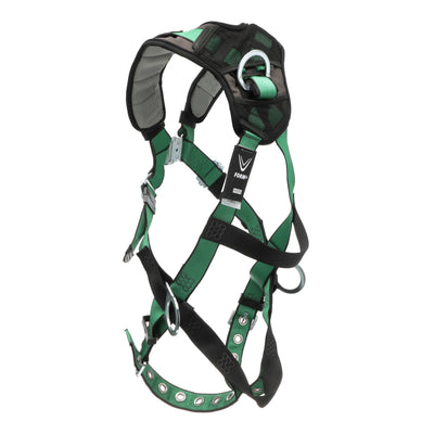 MSA V-FORM+ Harness w/Back & Side D-Rings - Tongue Buckle Leg Straps - Standard - 10206089