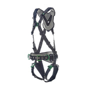 MSA V-FLEX Construction Harness w/Back, Front & Side D-Rings - Quick Connect Leg Straps - Extra Small - 10211342