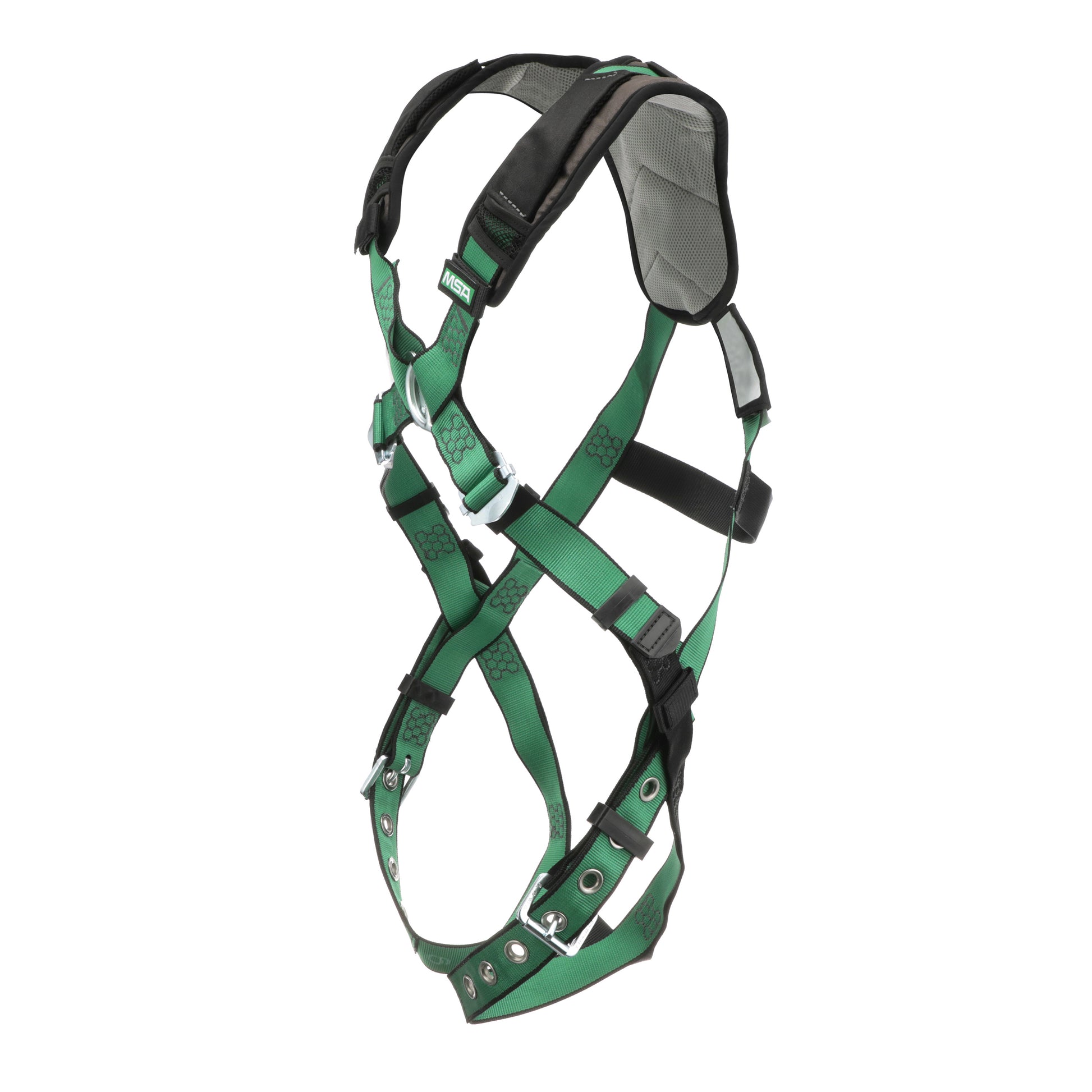 MSA V-FORM+ Harness w/Back & Front D-Rings - Tongue Buckle Leg Straps - Extra Small - 10206092