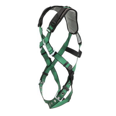 MSA V-FORM+ Harness w/Back & Front D-Rings - Tongue Buckle Leg Straps - Extra Small - 10206092