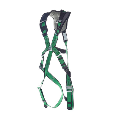 MSA V-FORM+ Harness w/Back, Front & Side D-Rings - Tongue Buckle Leg Straps - Standard - 10206137