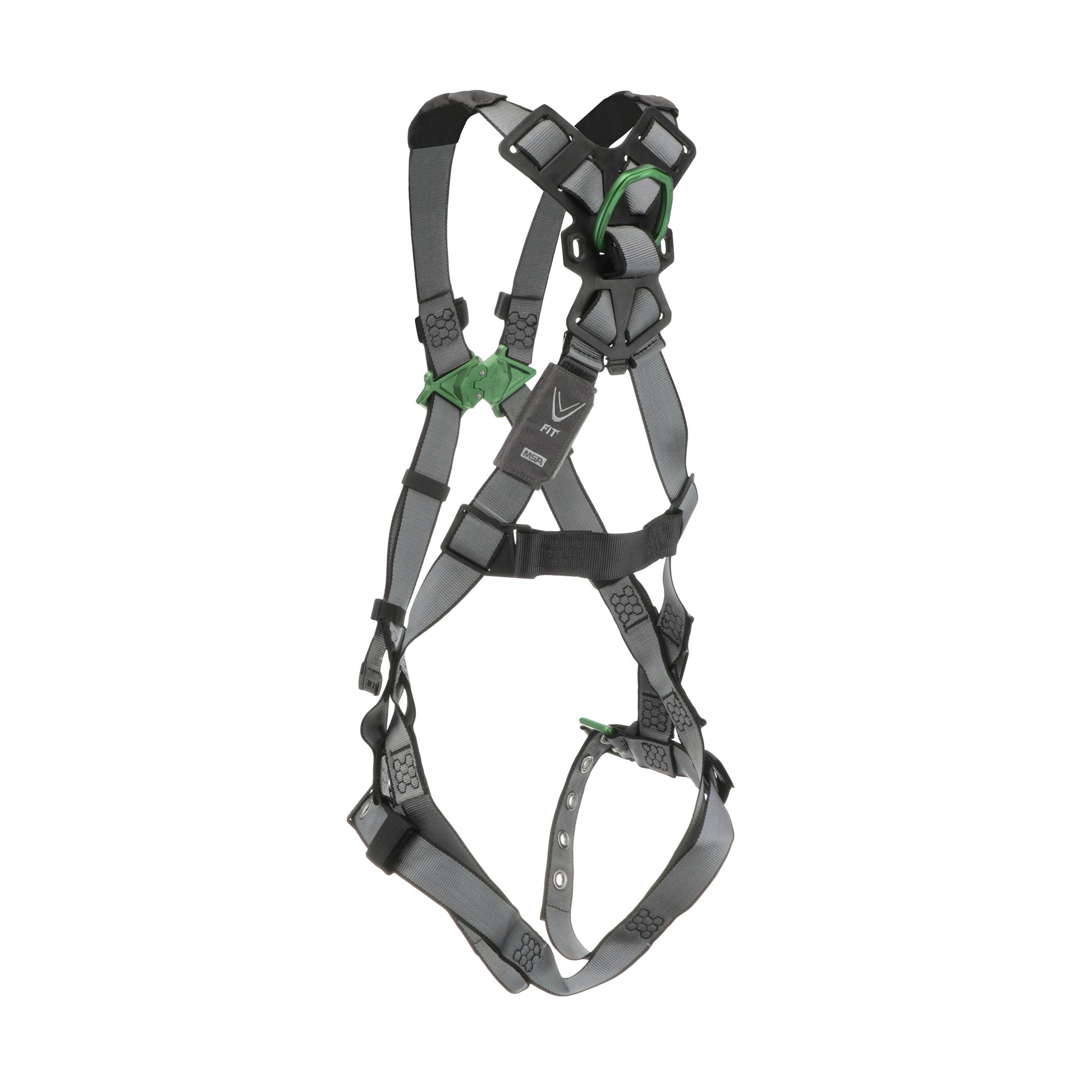 MSA V-FIT Harness w/Back D-Ring - Tongue Buckle Leg Straps - Standard - 10195092