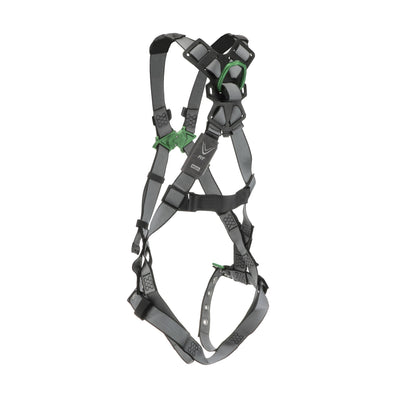 MSA V-FIT Harness w/Back D-Ring - Tongue Buckle Leg Straps - Standard - 10195092