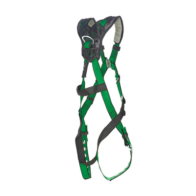 MSA V-FORM+ Harness w/Back D-Ring - Tongue Buckle Leg Straps - Extra Small - 10206085