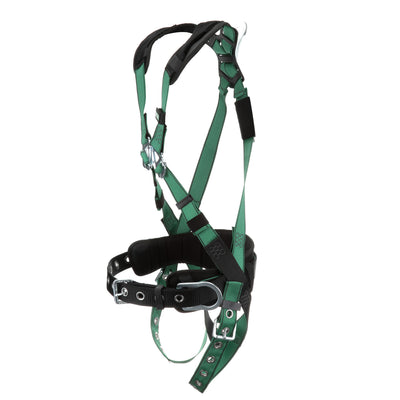 MSA V-FORM Construction Harness w/Back & Side D-Rings - Tongue Buckle Leg Straps - Shoulder Padding - Extra Large - 10197365