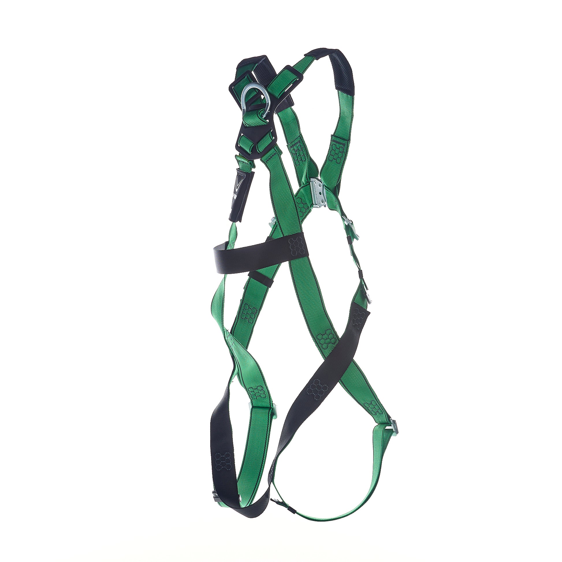 MSA V-FORM Harness w/Back D-Ring - Qwik-Fit Leg Straps Quick Connect Chest Buckle - Extra Small - 10207679