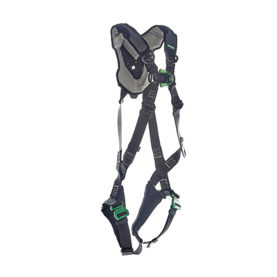 MSA V-FLEX Harness w/Back & Front D-Rings - Quick Connect Leg Straps - Extra Small - 10211316