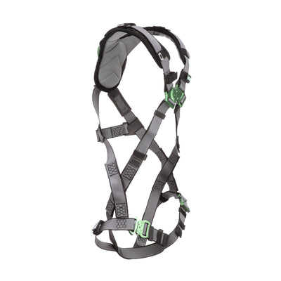 MSA V-FIT Harness w/Back D-Ring - Quick-Connect Leg Straps - Shoulder Padding - Extra Large - 10194671