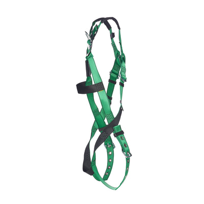 MSA V-FORM Harness w/Back D-Ring - Tongue Buckle Leg Straps Quick Connect Chest Buckle - Standard - 10206058