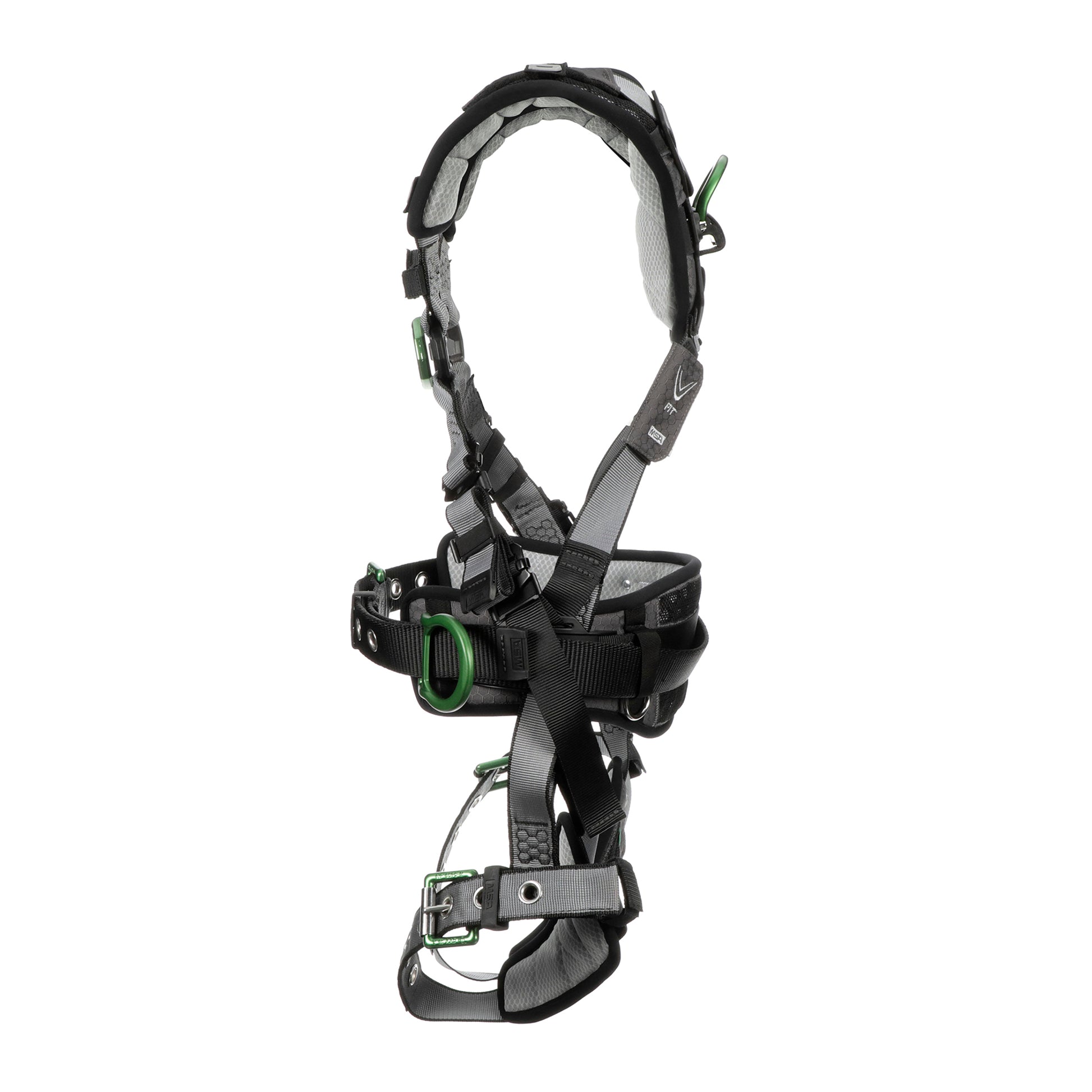 MSA V-FIT Construction Harness w/Back & Side D-Rings - Tongue Buckle Leg Straps - Shoulder & Leg Padding - Standard - 10195181