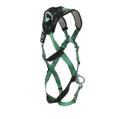 MSA V-FORM+ Harness w/Back & Side D-Rings - Quick Connect Leg Straps - Extra Small - 10206104