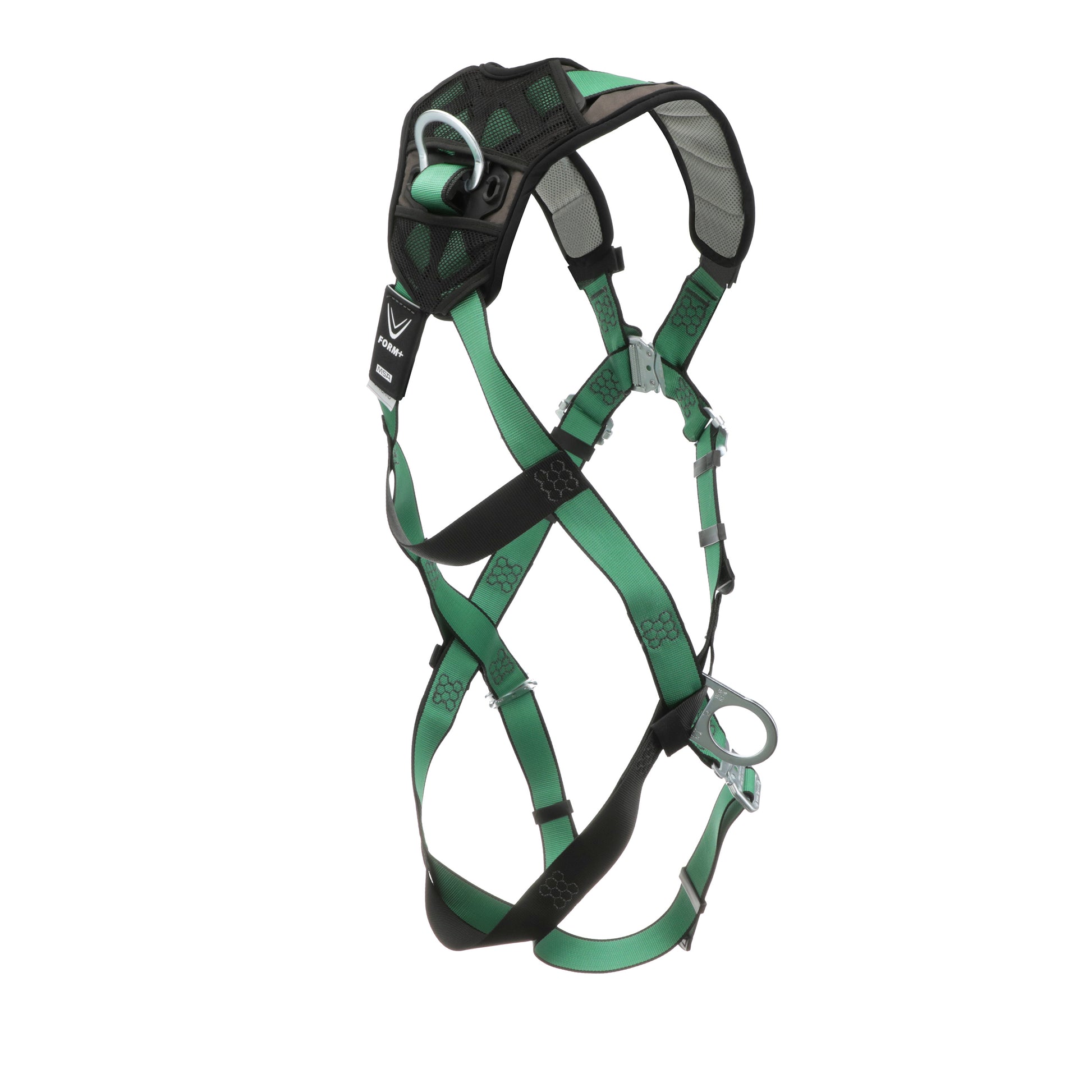 MSA V-FORM+ Harness w/Back & Side D-Rings - Quick Connect Leg Straps - Standard - 10206105