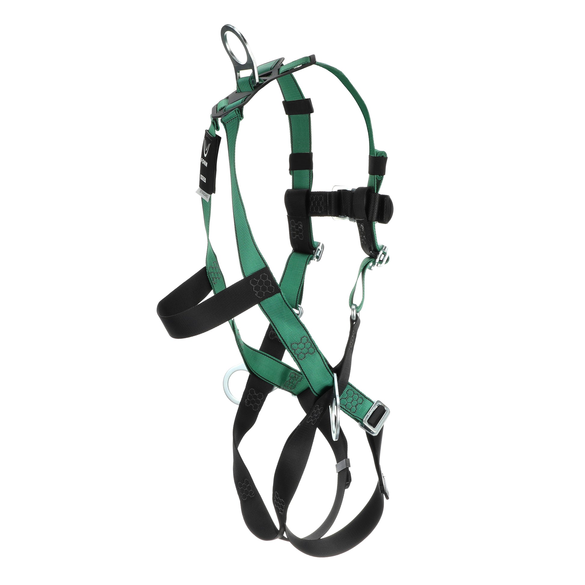 MSA V-FORM Harness w/Back, Front & Side D-Rings - Qwik-Fit Leg Straps - Standard - 10197436
