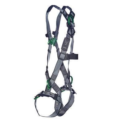 MSA V-FIT Harness w/Back & Side D-Rings - Tongue Buckle Leg Straps - Extra Large - 10195111
