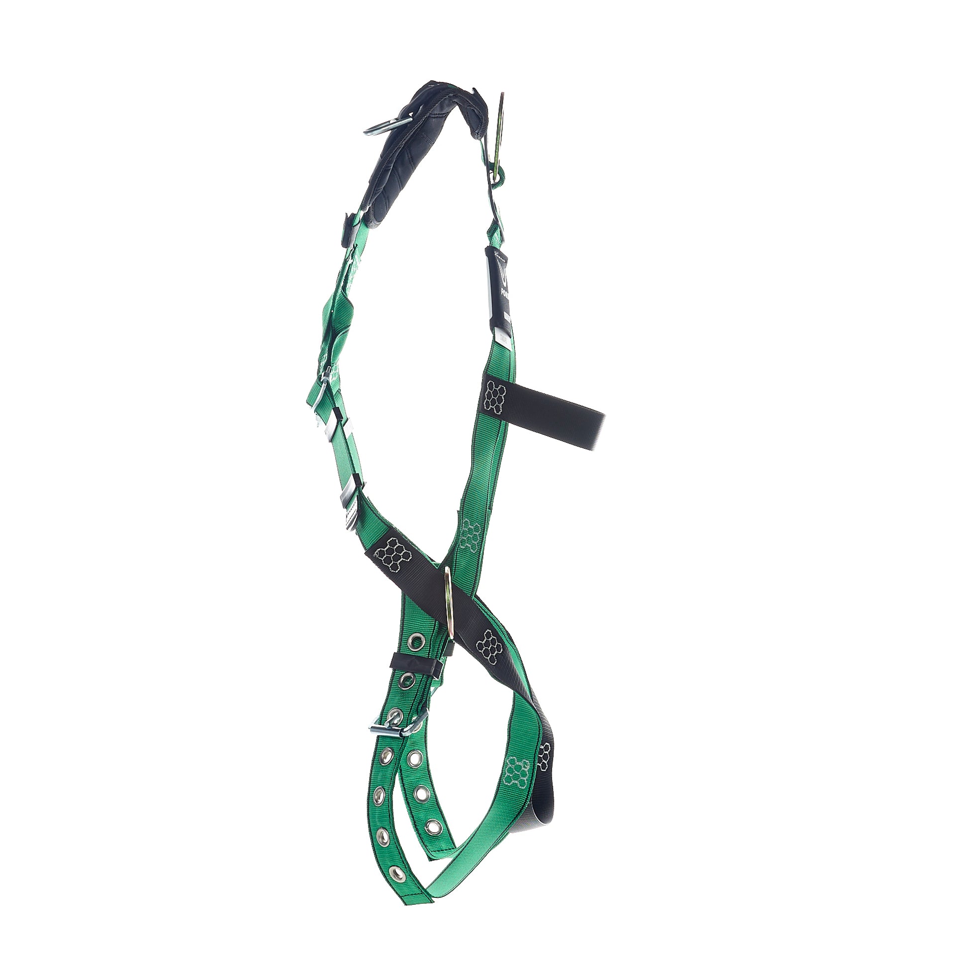 MSA V-FORM Harness w/Back, Front & Side D-Rings - Tongue Buckle Leg Straps Quick Connect Chest Buckle - Standard - 10206070