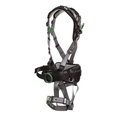 MSA V-FIT Construction Harness w/Back & Side D-Rings - Tongue Buckle Leg Straps - Shoulder Padding - Extra Large - 10195150