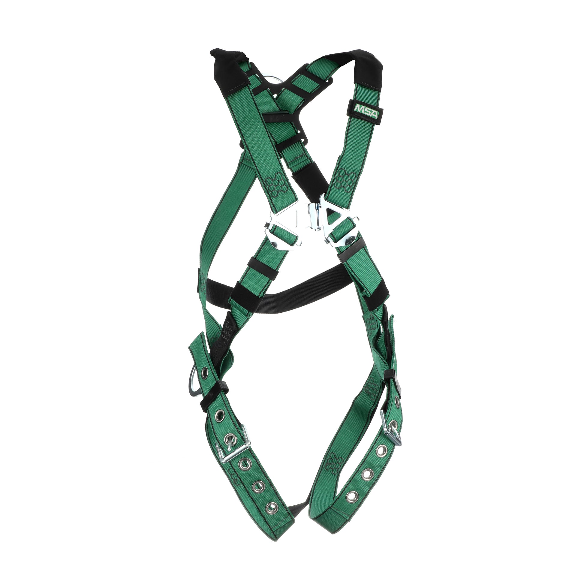 MSA V-FORM Harness w/Back & Side D-Rings - Tongue Buckle Leg Straps - Extra Large - 10197216