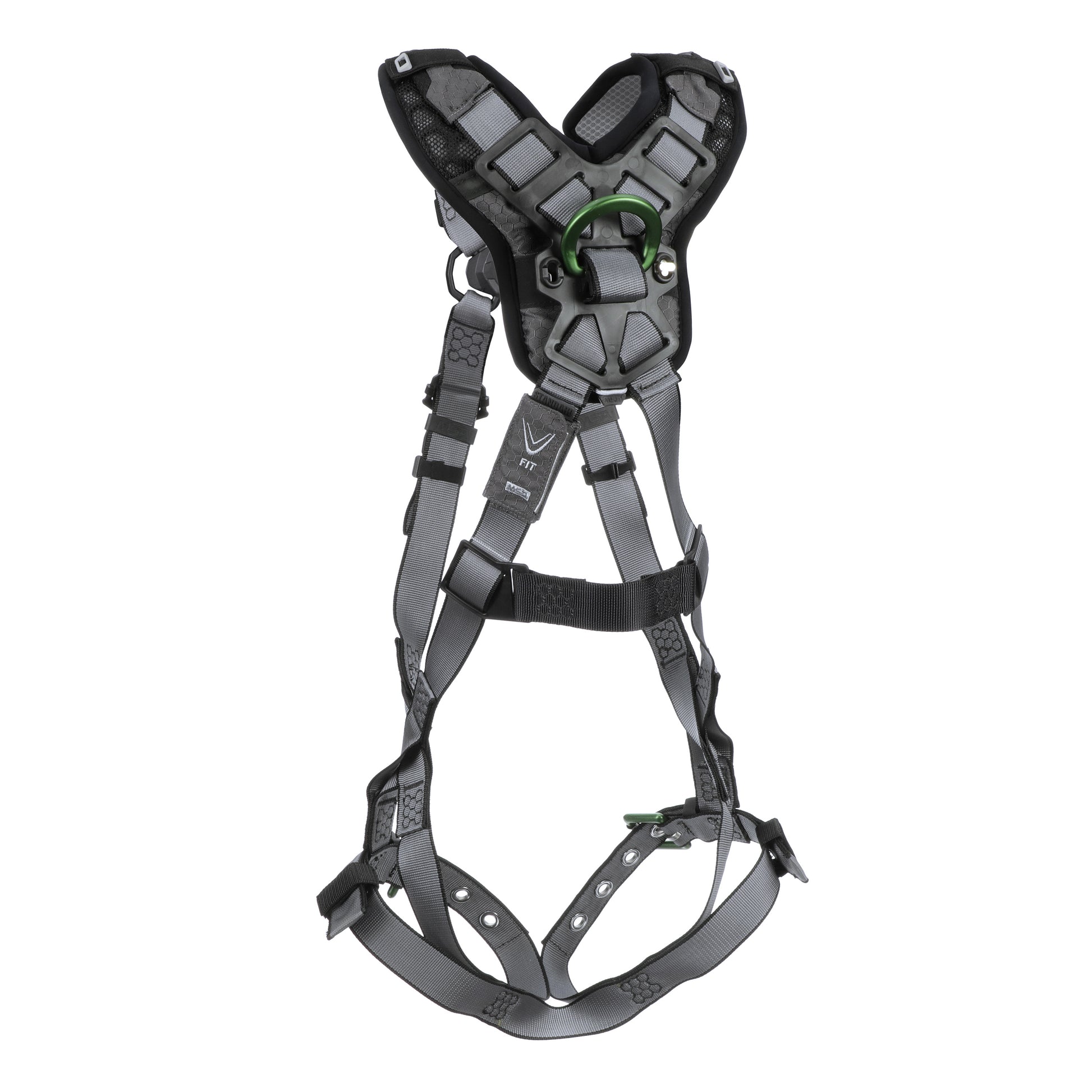 MSA V-FIT Harness w/Back D-Ring - Tongue Buckle Leg Straps - Shoulder & Leg Padding - Standard - 10194977