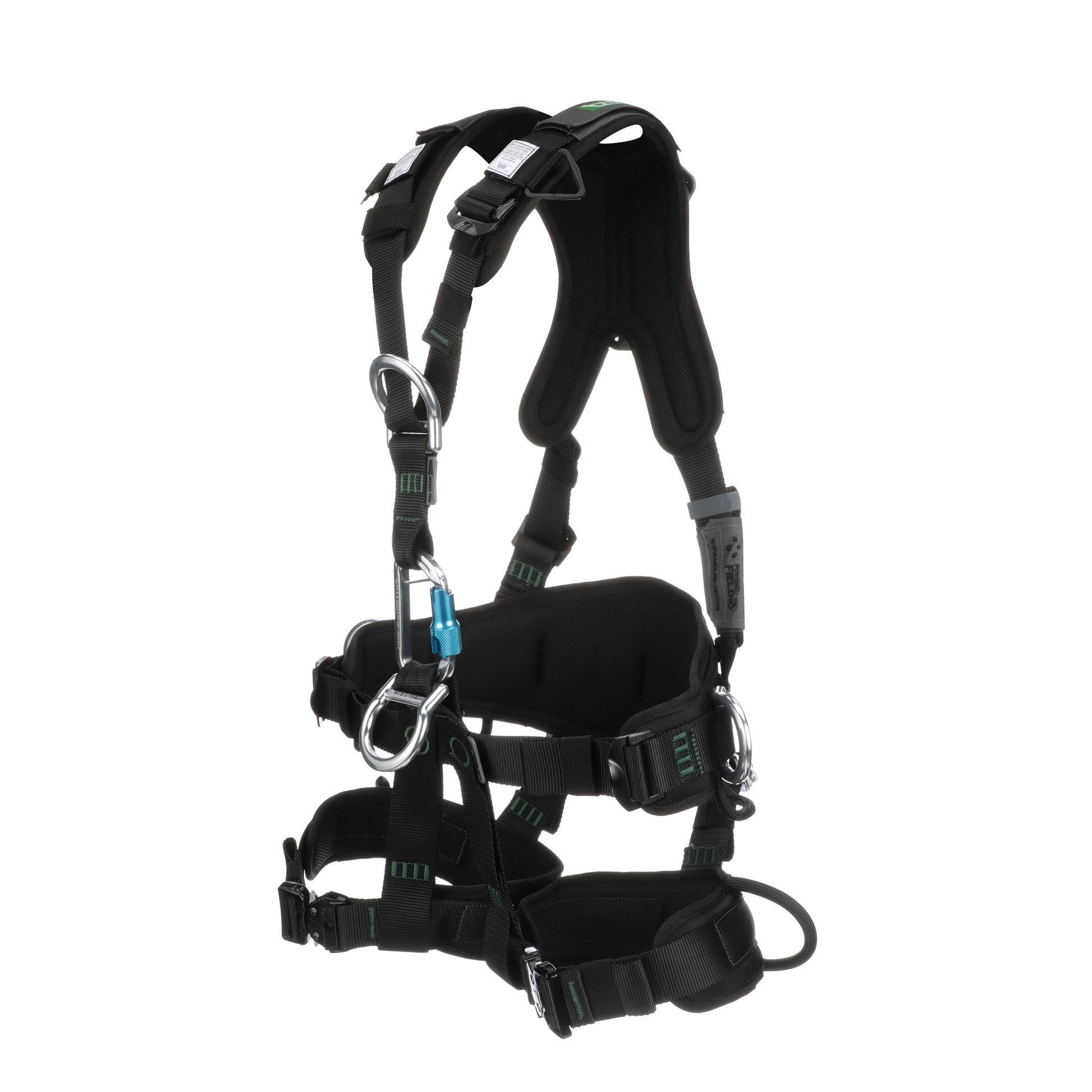 MSA Gravity Suspension Harness w/Back, Front, Belly, & Side D-Rings - Lumbar, Shoulder & Leg Padding - Medium - 10150457