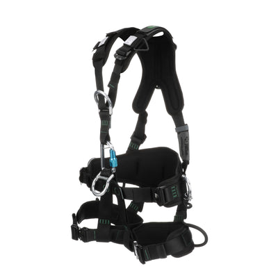 MSA Gravity Suspension Harness w/Back, Front, Belly, & Side D-Rings - Lumbar, Shoulder & Leg Padding - Medium - 10150457