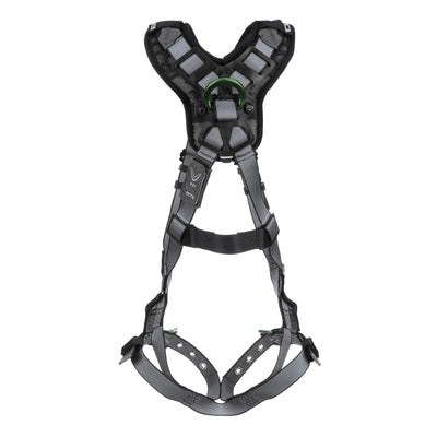 MSA V-FIT Harness w/Back D-Ring - Tongue Buckle Leg Straps - Shoulder & Leg Padding - Extra Small - 10194976