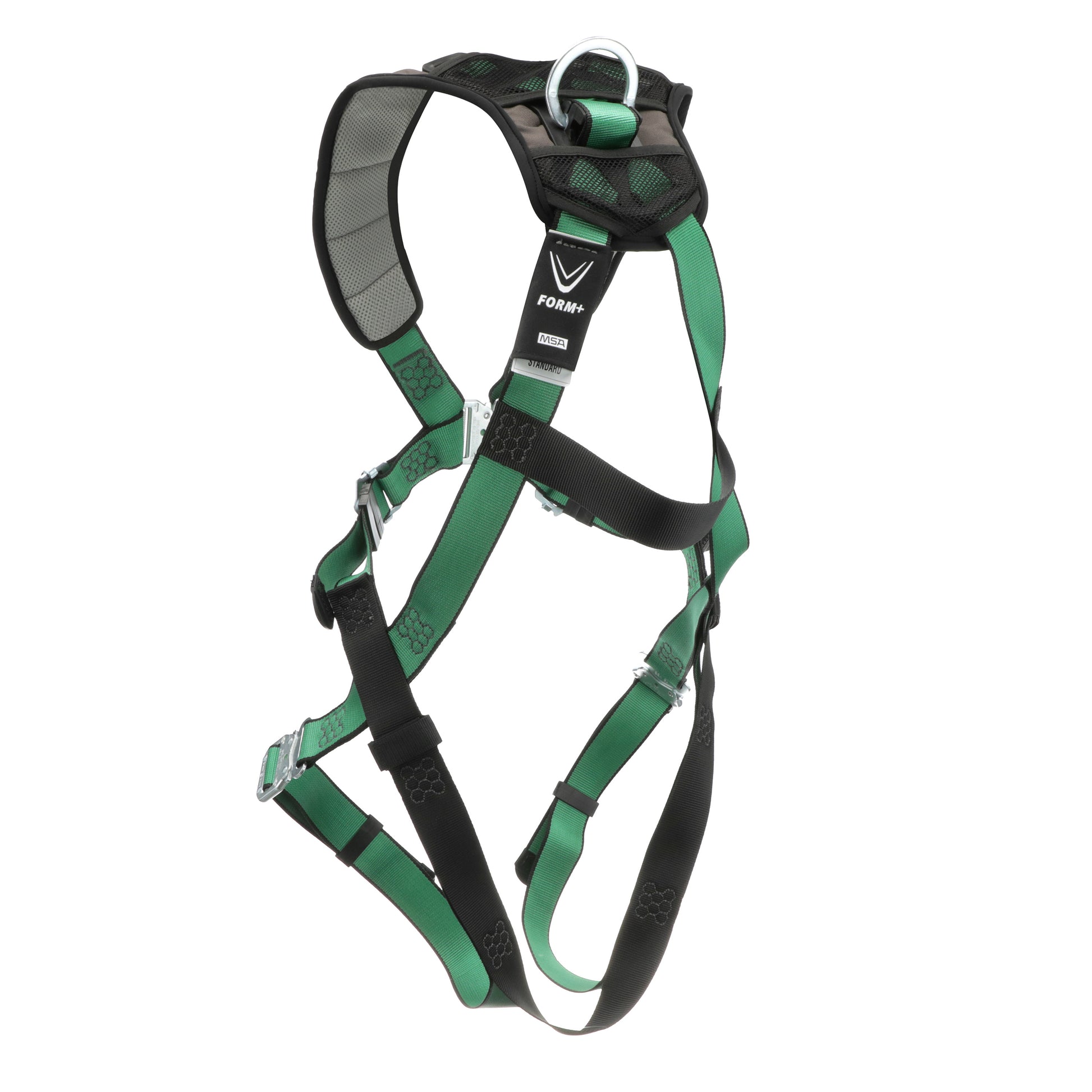 MSA V-FORM+ Harness w/Back D-Ring - Quick Connect Leg Straps - Extra Large - 10206102