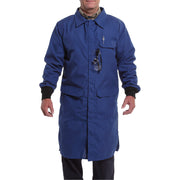 NSA FR Chemical Resistant Lab Coat - Royal Blue - LABCR-RB-_ _