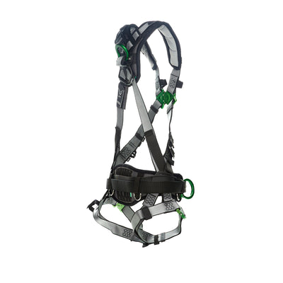 MSA V-FIT Construction Harness w/Back & Side D-Rings - Quick-Connect Leg Straps - Shoulder Padding - Super Extra Large - 10195136