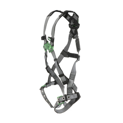 MSA V-FIT Harness w/Back D-Ring - Tongue Buckle Leg Straps - Standard - 10195092