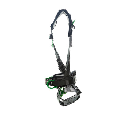 MSA V-FIT Construction Harness w/Back & Side D-Rings - Quick-Connect Leg Straps - Shoulder Padding - Extra Large - 10195135