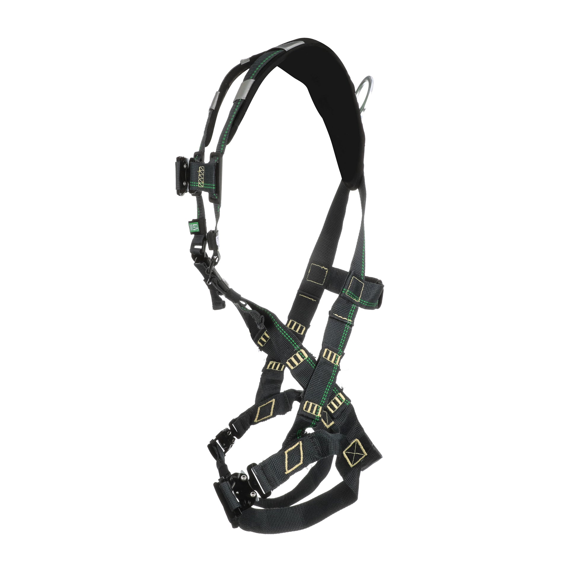 MSA EVOTECH Arc Flash Harness w/Back D-Ring - Quick-Connect leg straps - Shoulder Padding - X-Small (XSM) - 10150143