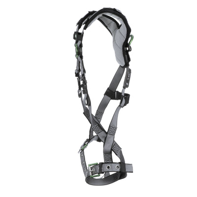 MSA V-FIT Harness w/Back D-Ring - Tongue Buckle Leg Straps - Shoulder & Leg Padding - Extra Large - 10194978