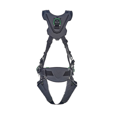 MSA V-FLEX Construction Harness w/Back, Front & Side D-Rings - Quick Connect Leg Straps - Super Extra Large - 10211345