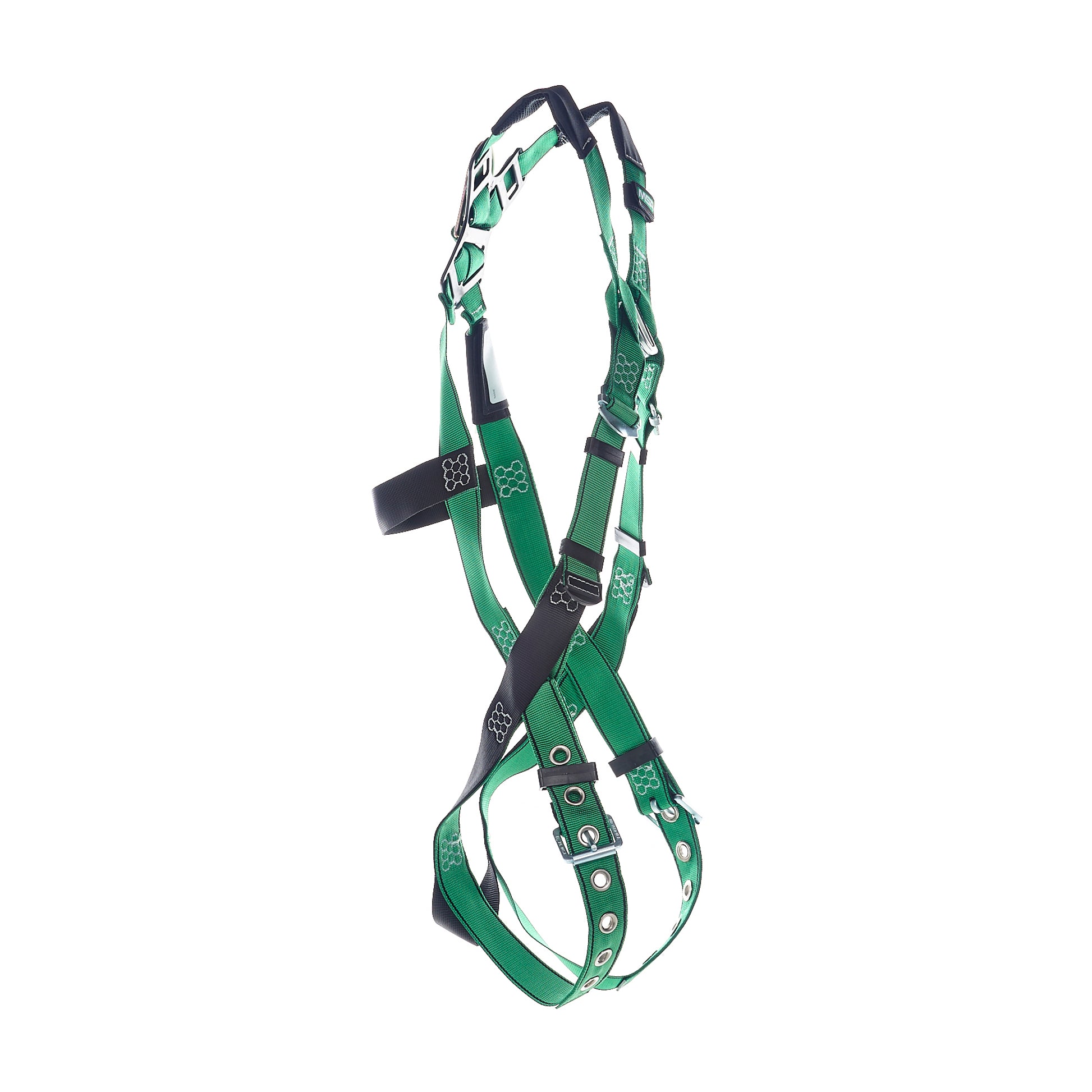 MSA V-FORM Harness w/Back & Front D-Rings - Tongue Buckle Leg Straps Quick Connect Chest Buckle - Extra Large - 10206067