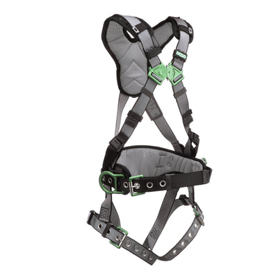 MSA V-FIT Construction Harness w/Back & Side D-Rings - Tongue Buckle Leg Straps - Shoulder Padding - Standard - 10195149