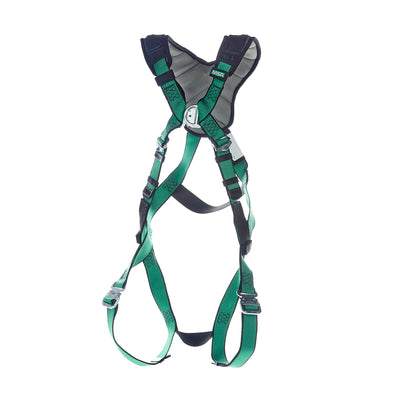 MSA V-FORM+ Harness w/Back & Front D-Rings - Quick Connect Leg Straps - Extra Small - 10206108