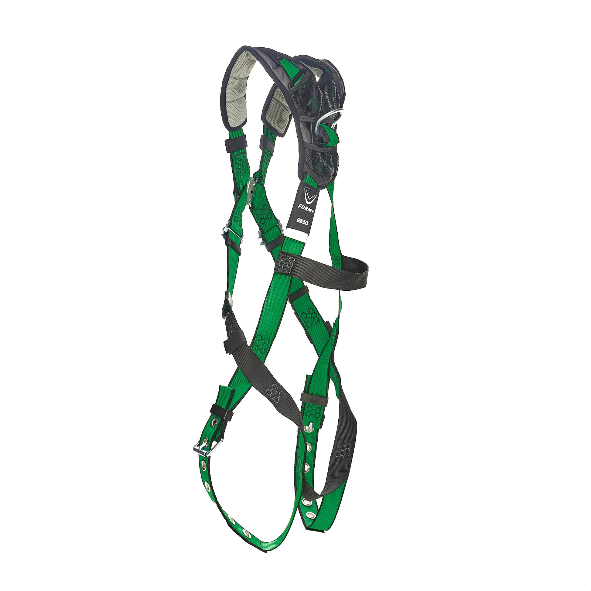 MSA V-FORM+ Harness w/Back D-Ring - Tongue Buckle Leg Straps - Extra Small - 10206085
