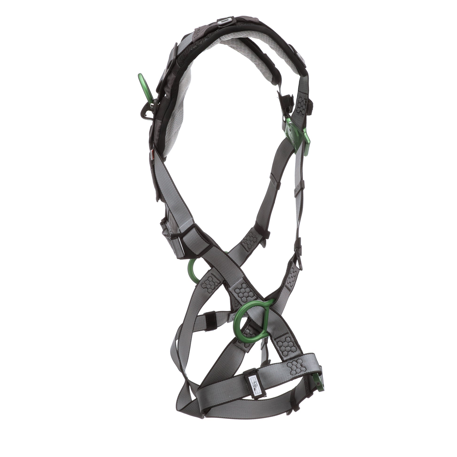 MSA V-FIT Harness w/Back & Side D-Rings - Quick-Connect Leg Straps - Shoulder Padding - Standard - 10194873