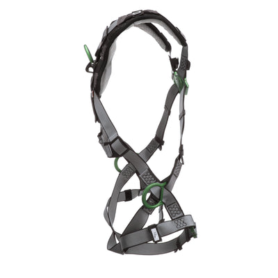 MSA V-FIT Harness w/Back & Side D-Rings - Quick-Connect Leg Straps - Shoulder Padding - Extra Large - 10194874