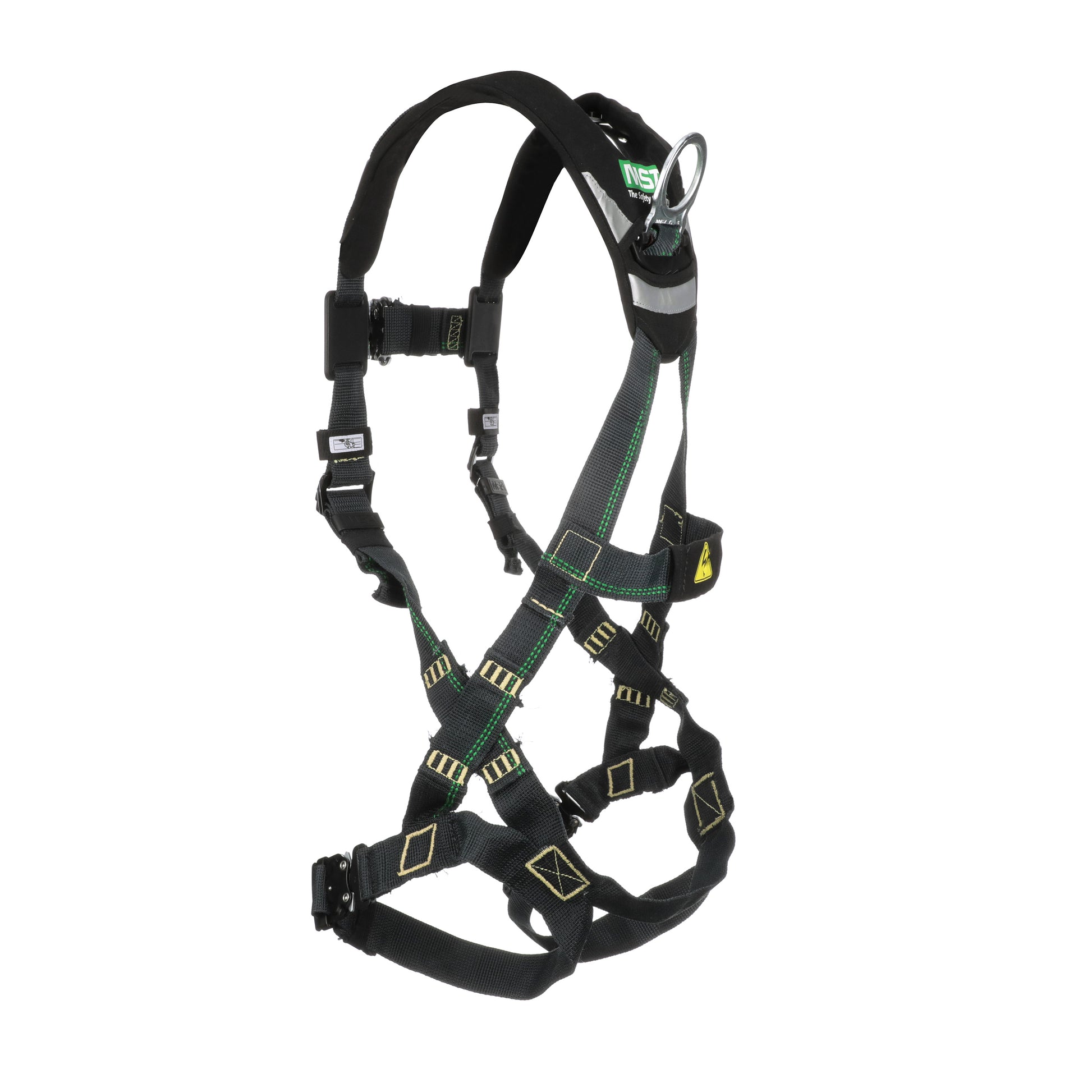 MSA EVOTECH Arc Flash Harness w/Back D-Ring - Quick-Connect leg straps - Shoulder Padding - X-Small (XSM) - 10150143