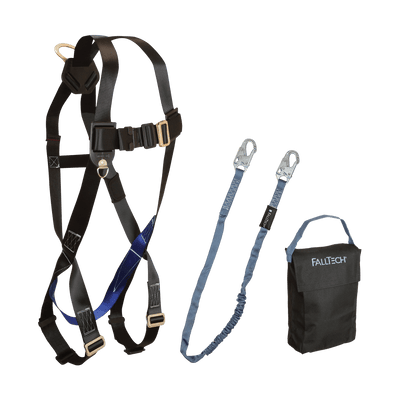 FallTech Harness and Lanyard 3-pc Kit Including Small Storage Bag (7007 8259 5005P) - KIT072595P
