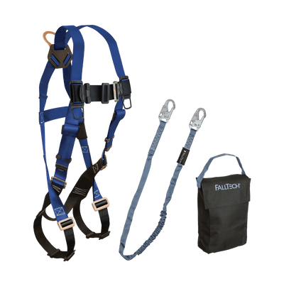 FallTech Harness and Lanyard 3-pc Kit Including Small Storage Bag (7015 8259 5005P) - KIT152595P