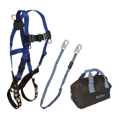 FallTech Harness and Lanyard 3-pc Kit Including Medium Storage Bag (7016 8259 5006MP) - KIT162596P