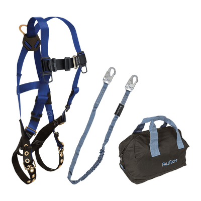 FallTech Harness and Lanyard 3-pc Kit Including Medium Storage Bag (7016 8259 5006MP) - KIT162596P